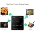 thumbnail image 3 of ChangBERT 1800W Induction Cooktop Portable Sensor Touch Electric Rapid Heating Single Stove Countertop Induction Cooker, Commercial Burner, Black, 3 of 4