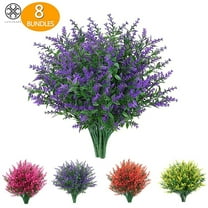 Luxtrada 8 Bundles Outdoor Artificial Flowers Vine Plants, Faux Greenery for Indoor Outside Hanging Plants Garden Porch Window Box Home Wedding Farmhouse Decor