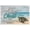 Unframe-style, variant on Philippians 4:13 I Can Do All Things Through Christ Who Strengthens Me Christian Canvas Wall Art Sea Turtle Beach Ocean Home Decor