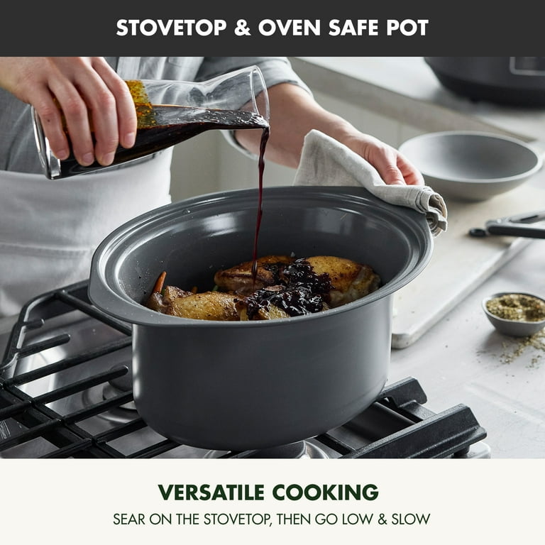 Free Shipping! GreenPan 8 Quart Locking Lid Slow Cooker with