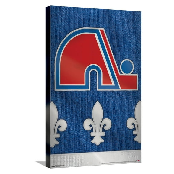 NHL Quebec Nordiques - Retro Logo 24 Canvas Wall Poster, 14.725" x 22.375"