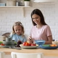 thumbnail image 2 of Loobuu Wheat Straw Dinnerware Sets (20PCS) - Lightweight & Unbreakable Dinnerware Set - Microwave Safe Plates Set  Bowls  Cups  Forks and Spoons  Service for 4  Great for Kids & Adult, 2 of 6