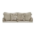 thumbnail image 5 of Southern Home Furnishings Carys Doe Traditional Polyester Loveseat in Beige, 5 of 7