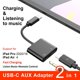 thumbnail image 4 of Adaptador de carga y auriculares USB C a 3,5 mm, convertidor auxiliar para auriculares con conector de audio tipo C, funciona para Samsung Galaxy S21/s20/fe 5g/ultra/note 20/10+plu, 4 of 5