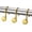Luxury Gold, variant on PETGLE Shower Curtain Hooks White Shower Curtain Rings, Heavy Duty Metal Modern Decorative Shower Curtain Hooks Rust Proof Smooth Glide Shower Hooks for Shower Curtain, Shower Rod Hook, 12Pcs