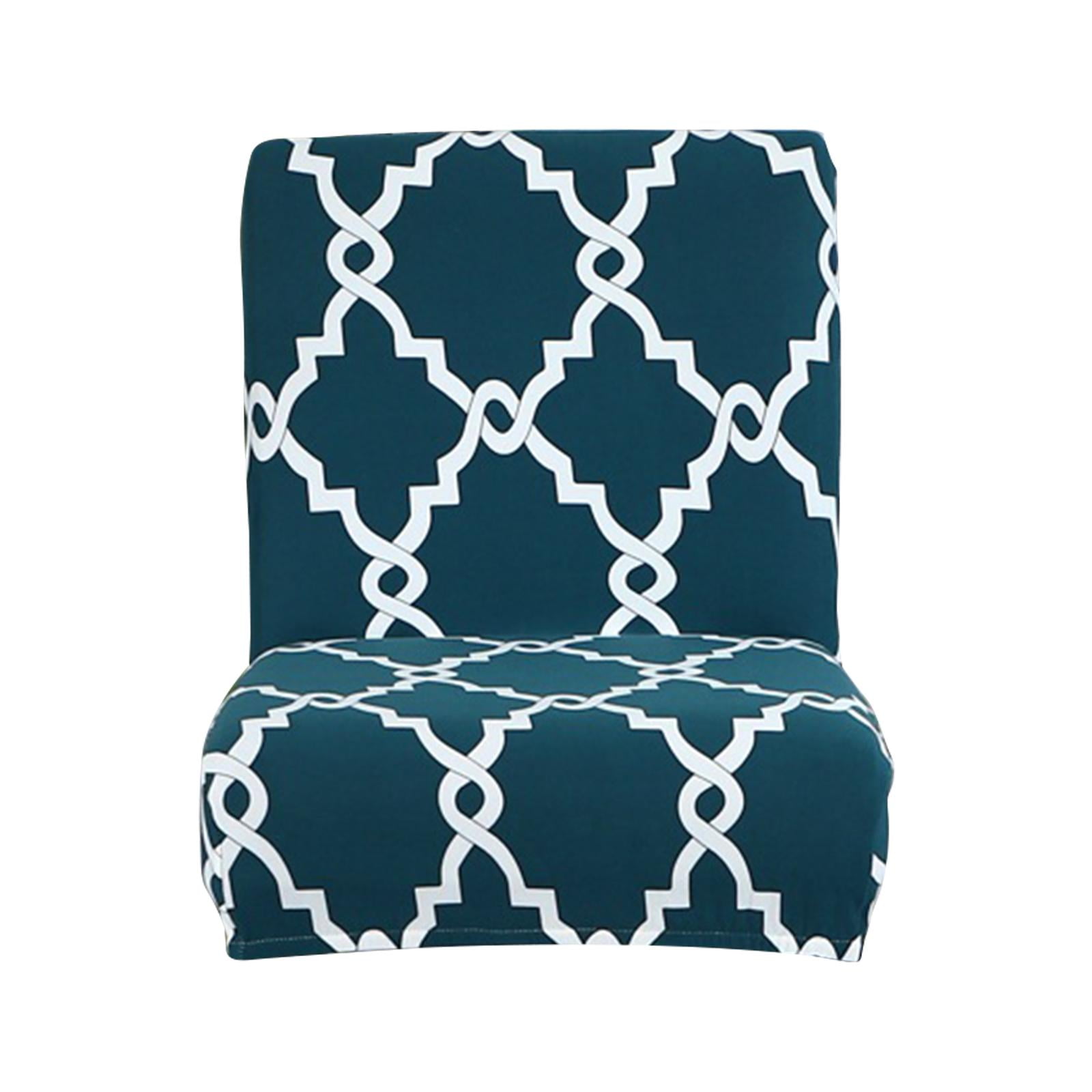 Printing Low Back Chair Cover Universal Removable Barstool Protector