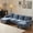 Blue-Chenille, variant on UBesGoo 111" Modular Sectional Sofa with Double Chaise, U-Shaped Cloud Corduroy Couch, 4 Seat Sofa Lounge Sleeper Furniture for Living Room, Blue