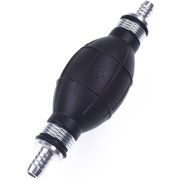 JRL lack& Silver Rubber Fuel Pump Line Hand Primer Bulb