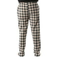 thumbnail image 3 of #followme Microfleece Mens Buffalo Plaid Pajama Pants with Pockets (Tan, Black & Red Plaid, Medium), 3 of 3