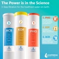 thumbnail image 4 of Express Water Ultimate Protection Sistema de filtro de agua para toda la casa - Sistema de filtración de agua de 3 etapas Antiescala de metales pesados ​​- Polifosfato, KDF, filtros de carbón - Agua p, 4 of 5