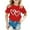 15Red, variant on Shirts for Teens Girls Summer Casual Cute Printed Round Neck Short Sleeve Tee Soft Comfortable Loose Fit T-Shirt Top for Kids Cute Shirts Size:4-6 Years
