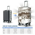 thumbnail image 6 of Balery Luggage Cover Woodland Forest With Deers Print Suitcase Covers for Luggage Elastic Washable Suitcase Protector Fits 18-32 Inch Luggage-X-Large, 6 of 9