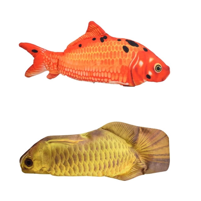 Juguetes de Peces Flotantes Eléctricos Realistas Salvador 2 Piezas Masticables Entrenamiento