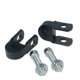 thumbnail image 1 of 2 uds., amortiguador trasero Universal para motocicleta, elevador de altura, extensión de 3cm, chasis negro por modificación de motocicleta (con tornillos), 1 of 2