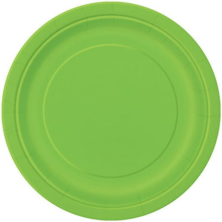 Paper Plates, 9 in, Lime Green, 16ct