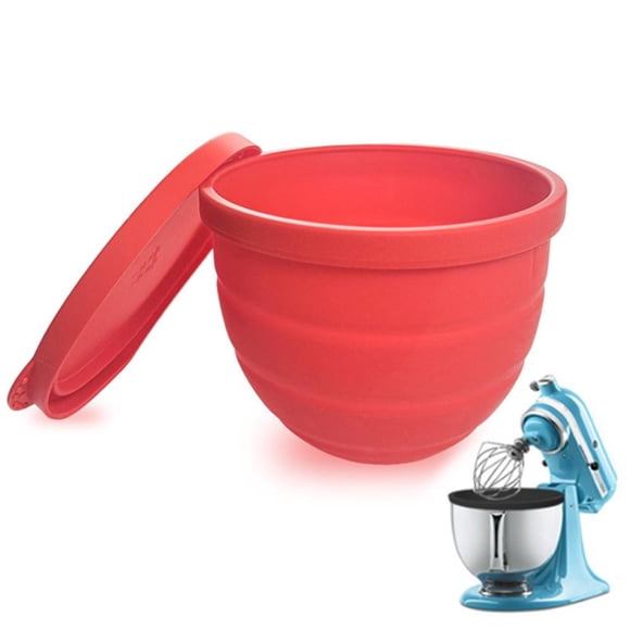 Doublures en Silicone pour Mélangeurs à Tête Inclinable Kitchen-Aid 5 Qt, Bols sur Socle Doublure Accessoires de Mélangeur et Accessoires pour la Pâtisserie et la Cuisine Pas Besoin de Bols de Remplacement