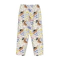 thumbnail image 5 of Daiia Floral Puppy Women's Sleep Pant with Pockets and Drawstring,Pajama Pants-Small, 5 of 9