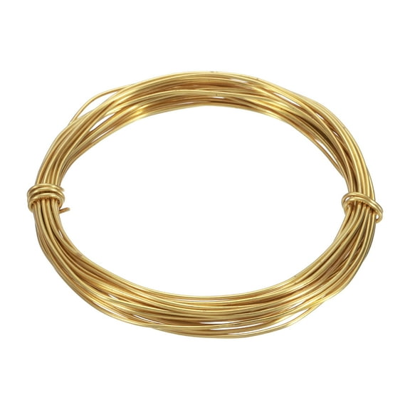 18 Gauge Brass Round Wire, 25 ft Craft Tarnish Resistant Beading Wires