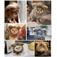thumbnail image 2 of VONKY Perruque de Crinière de Lion pour Chat Animal de Compagnie Réglable Lavable Confortable Cheveux de Lion Vêtements de Chat pour Halloween Fête de Pâques, 2 of 6