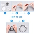 thumbnail image 4 of 305 cuentas de lava natural galvanizadas de 6 mm, redondas, para pulseras, collares y joyas., 4 of 7