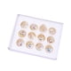 thumbnail image 1 of Adornos navideños, adornos navideños, regalos navideños, 12 piezas, nuevo estilo, 22 mm, colgante de bola chapada, atrapasueños de cristal, colgante para árbol de Navidad, doce colgantes, 1 of 2