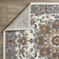 thumbnail image 5 of Loomaknoti Alsbrooke Amrenta 2' x 7' Oriental Indoor Runner Rug , Cream/Blue, 5 of 9