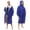 Blue, variant on Catalonia Swim Parka for Women Men, Oversized Lightweight Surf Swim Jacket, Waterproof Warm Swim Coat, Changing Poncho Robe