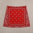 thumbnail image 5 of Bandana - Red Mini Skirt elegant skirts for women mini skirt skirt set, 5 of 7