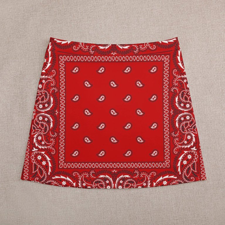 Bandana - Red Mini Skirt elegant skirts for women mini skirt skirt