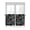 Black, variant on Teal Pink Ombre Kitchen Curtains 54 Inches length, Modern Abstract Art Gradient Window Treatment Curtain Drapes, Decorative Window Curtains for Bedroom Cafe, 52"x54", 2 Panels