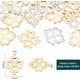 thumbnail image 3 of Conectores de acero inoxidable con dijes de trébol, dijes de trébol dorado de cuatro hojas, colgantes de la suerte para hacer pulseras, collares y joyas., 3 of 9