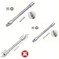 thumbnail image 3 of Flexible Socket Extension Bar Set, Bendable Soft Shaft Adapter, Wrench Extender for Narrow Space Auto Repair Work, 3 of 8