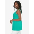 thumbnail image 2 of Jessica London Women's Plus Size Stretch Cotton Shirred Tank, 2 of 2