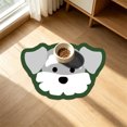 thumbnail image 2 of Dog Head Shaped Pet Feeding Mat 23.6inX15.7in Waterproof Non-Slip Cat Bowl Mat for Small Pets, Gray, 2 of 6