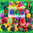 thumbnail image 3 of Huevos de Pascua precargados, paquete de 24, con juguetes de dinosaurio, 3 of 6
