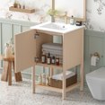 thumbnail image 4 of Euroco 20-inch Bathroom Vanity with Ceramic Sink, Freestanding Single Vanity Set with Soft Closing Door, French Style., 4 of 9