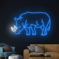 thumbnail image 4 of Handmadetneonsign Rhinoceros Neon Sign, Rhinoceros Led Sign, Rhinoceros Led Light, Animal Neon Sign, 4 of 5
