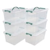 Advantus Rolling Storage Box, Letter/Legal, 15-Gallon Size, Clear ...