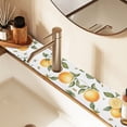 thumbnail image 2 of Yayeee Faucet Mat for Kitchen Sink 30" Diatomite Long Splash Guard Pad, White Watercolor Oranges, 2 of 7