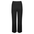 thumbnail image 4 of Women's Elastic Waist Tie Wide Leg Pants Patch Pants Fashion Casual Ladies Pants, 4 of 4