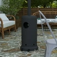 thumbnail image 4 of Merrick Lane Slate Gray Finished Stainless Steel 7.5' Tall 40,000 BTU Outdoor Propane Patio Heater with Wheels, 4 of 12