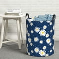 thumbnail image 6 of Bingfone Daisies Flowers Waterproof Foldable Laundry Hamper Bucket with Handles for Storage Bin,Clothes Hamper (Small ), 6 of 6