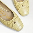thumbnail image 5 of Sam Edelman Jillie Bow Canary Yellow Leather Ballet Flats Slip On Dress Loafers (Canary Yellow, 10.5), 5 of 5