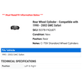 thumbnail image 2 of Rear Wheel Cylinder - Compatible with 1990 - 2002 GMC Safari 1991 1992 1993 1994 1995 1996 1997 1998 1999 2000 2001, 2 of 2