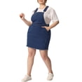 thumbnail image 2 of GRACE & GRANDEUR Robe à Bretelles Décontractée en Denim pour Femme Grande Taille à Bretelles Ajustables 5X Bleu, 2 of 8