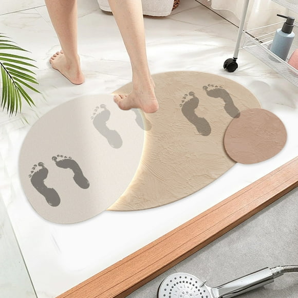 Summer Savings Clearance under $5 Cagogo Bath Mat, Bathroom Rugs Super Absorbent Shower Mats Quick Dry Rubber Mats for Bathroom Floor Fit Under Door Bath Mat Non Slip, Shower Rug for Bathtub, Shower