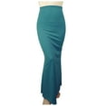 thumbnail image 1 of GPOECD Jupe Crayon Ajustée Froncée pour Femmes Taille Élastique Bodycon Extensible Design Froncé, 1 of 5