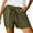 Green, variant on Abomasnow Womens Summer Shorts with Pockets Lightweight High Waisted Adjustable Tie Knot Loose Casual Shorts
