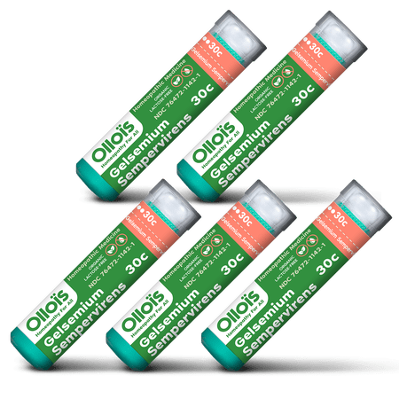 OLLOIS Gelsemium Sempervirens 30C Organic Lactose-Free Homeopathic Pellets (Pack of 5)
