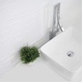 thumbnail image 6 of Stylish 18.75"W x 14.5"D White Porcelain Rectangular Vessel Sink P-223W, 6 of 10